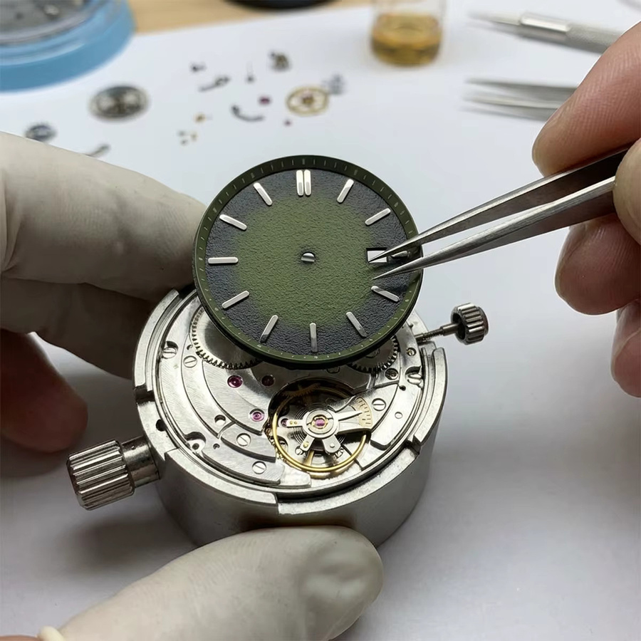 FancyWrist Zifferblatt, 35mm, matt, Farbverlauf, passend für Seiko Grand NH35/36 - Bild 3
