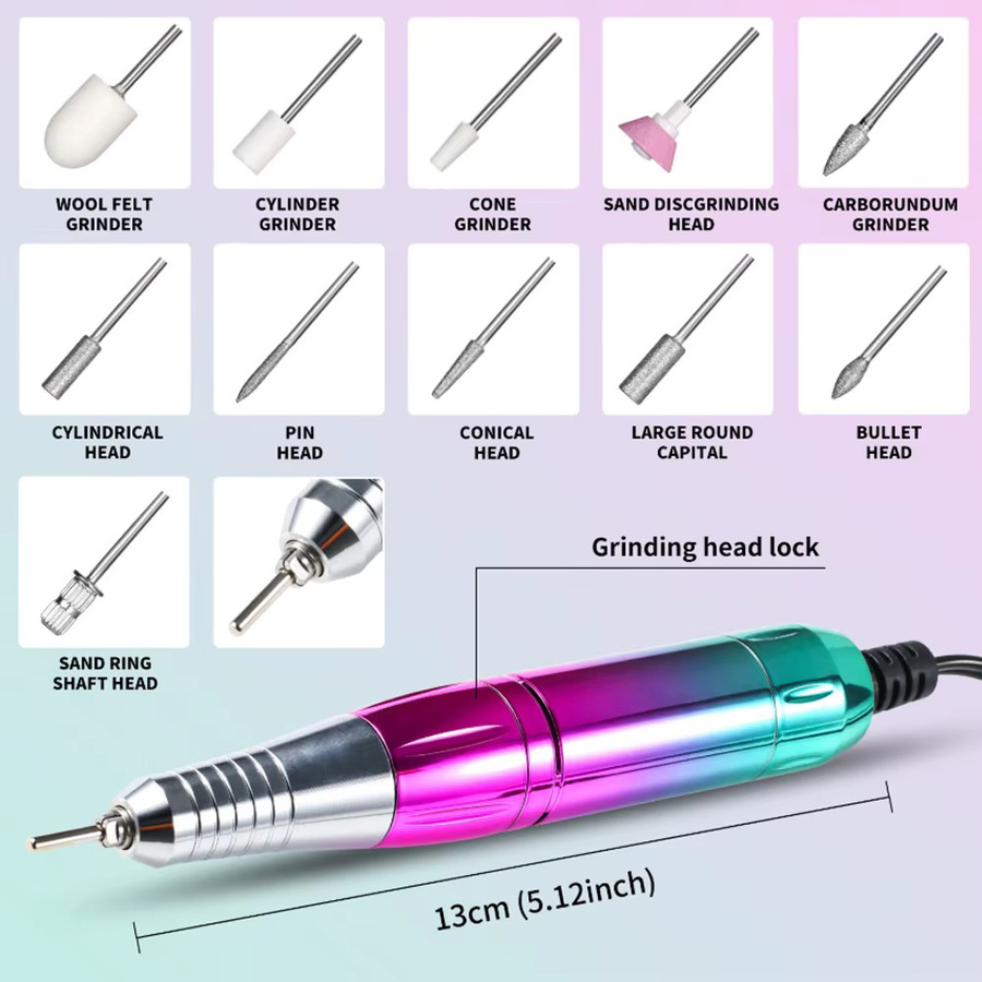 TIMISSFOX Nagelbohrmaschine mit Ladestation, Unisex - Bild 2