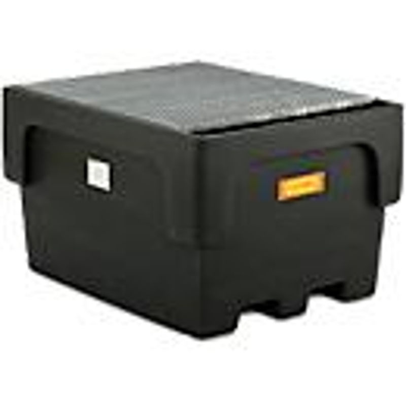 Cemo IBC-Auffangwanne aus Polyethylen mit Stahlrost, 1100 l Fassungsvermögen, unterfahrbar - Bild 2