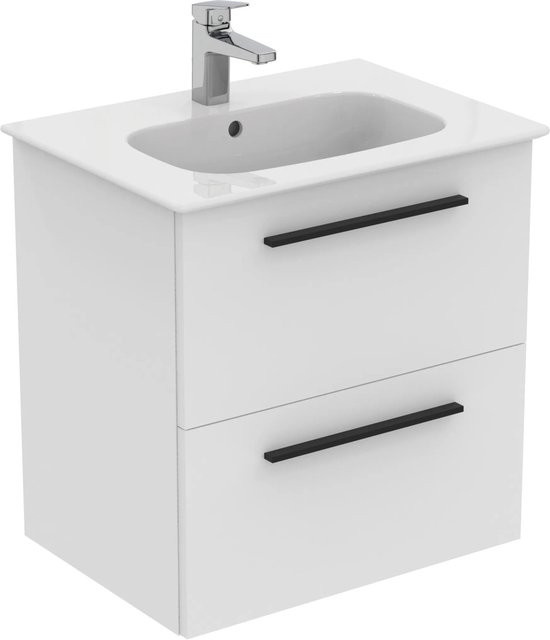 Ideal Standard Einzelwaschtisch i.life A in Weiß Hochglanz mit Softclose, Breite: 60 cm - Bild 1