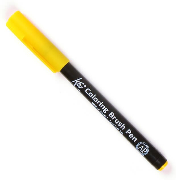 Sakura Koi Coloring Brush Pen in Deep Yellow - Bild 1