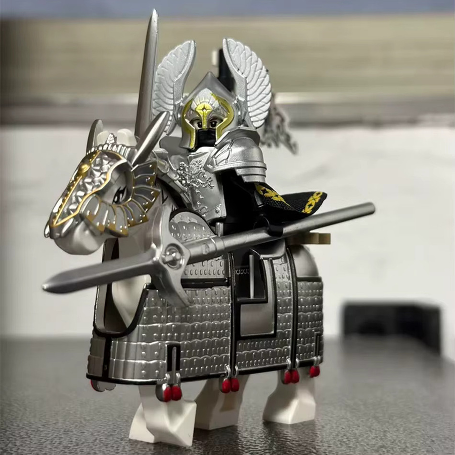 BXA Herr der Ringe Mittelerde Gondor Ritter mit Pferd, Actionfiguren - Bild 4