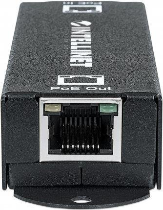 Intellinet Gigabit High-Power PoE+ Extender 560962, IEEE 802.3at/af Power over Ethernet, Metall, Schwarz, Reichweite bis zu 500 m - Bild 1