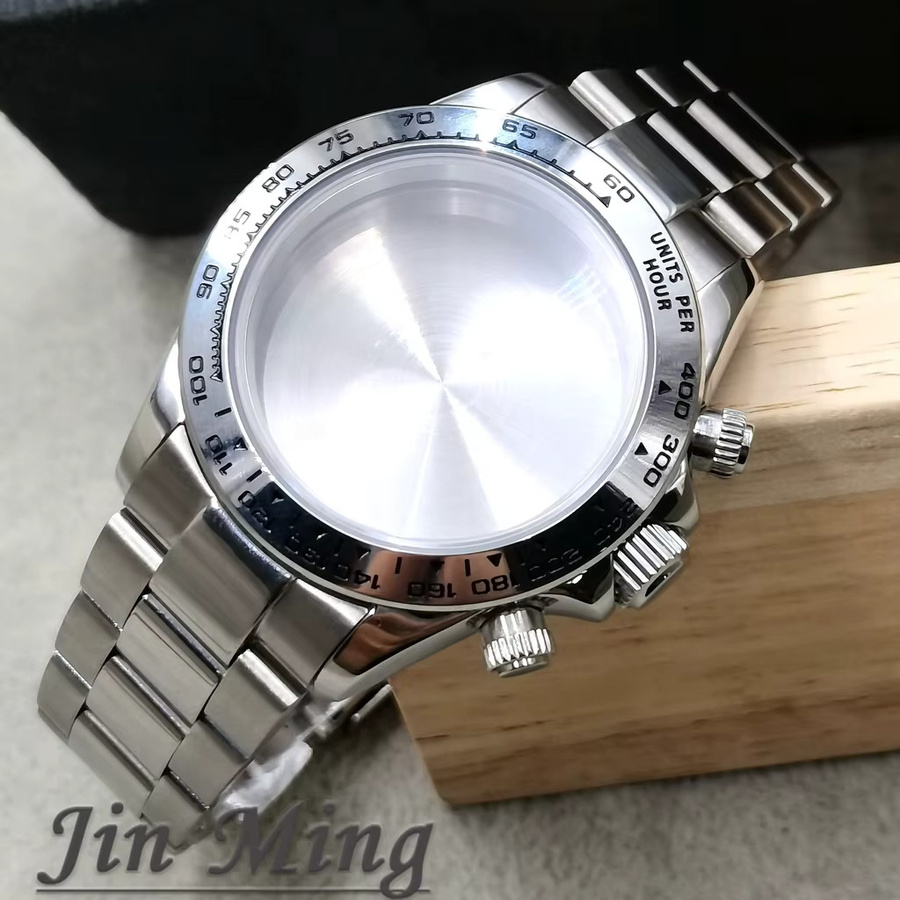 LUJIE Uhrenzubehör, 40 mm, Saphirglas, 904L Edelstahl, Silber - Bild 3