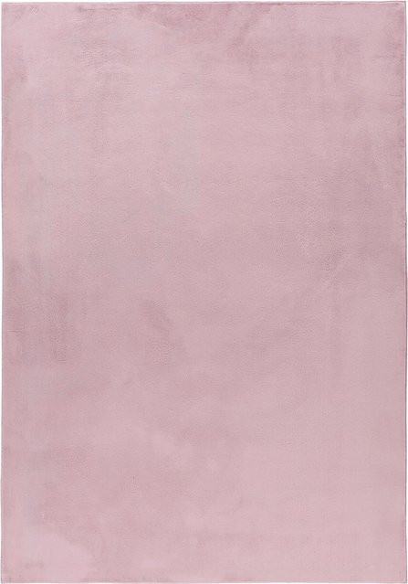 Ayyildiz Kurzflorteppich Pouffy in Rosa mit Felloptik, Breite: 80 cm, Länge: 250 cm - Bild 1