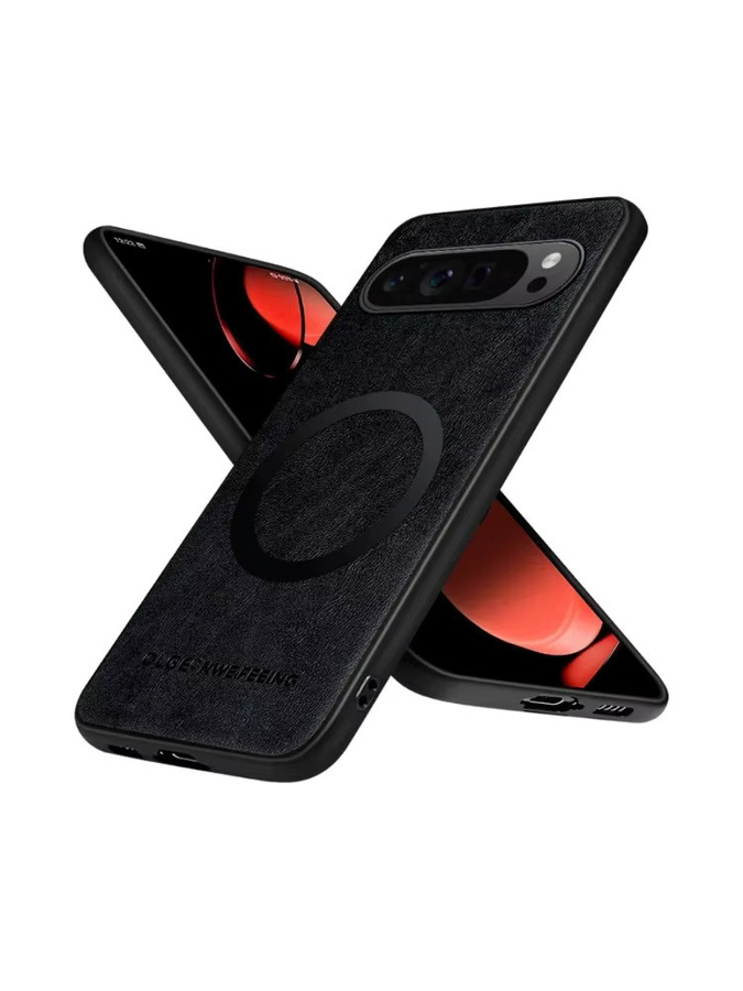 Google Retro Rindsleder Handyhülle für Google Pixel 10, 9 Pro XL, 8, 7 A Pro in Schwarz oder Braun mit stoßfestem TPU-Rahmen und kabellosem Laden - Bild 6