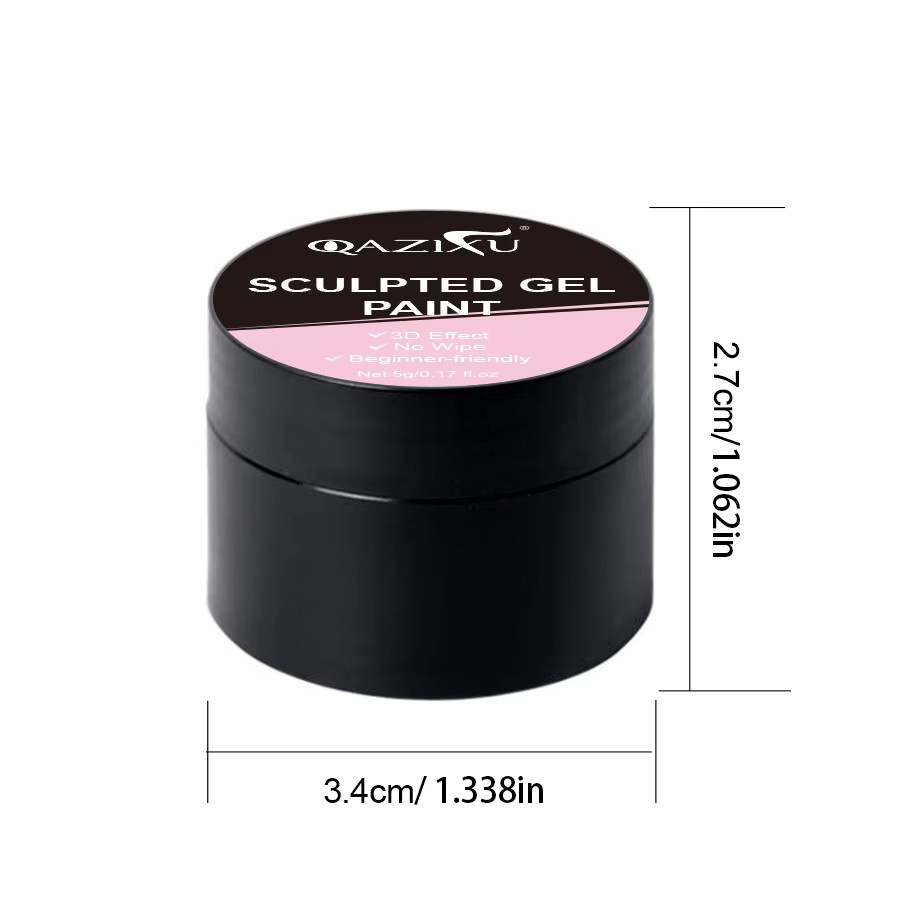 QAZIXU 3D Gel Nail Art Sculpting Gel, Glänzend - Bild 3