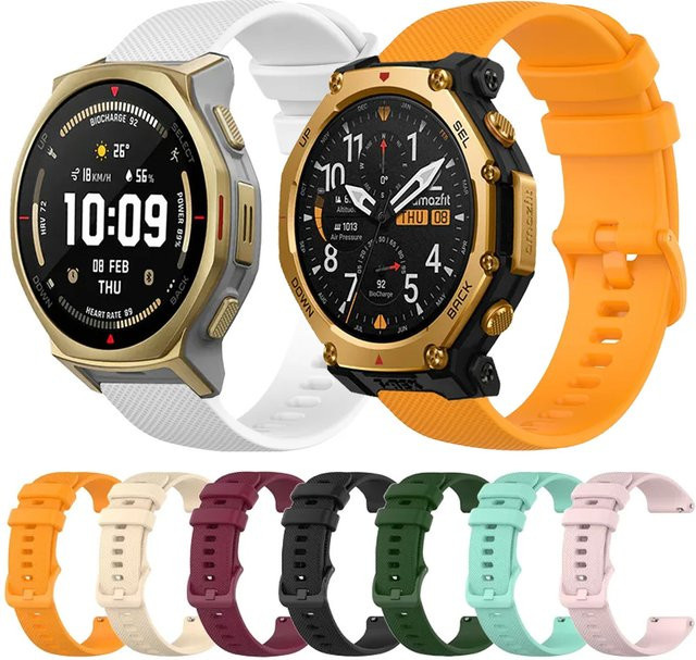 Amazfit Uhrenarmband Silikon, Weiß, Unisex - Bild 1