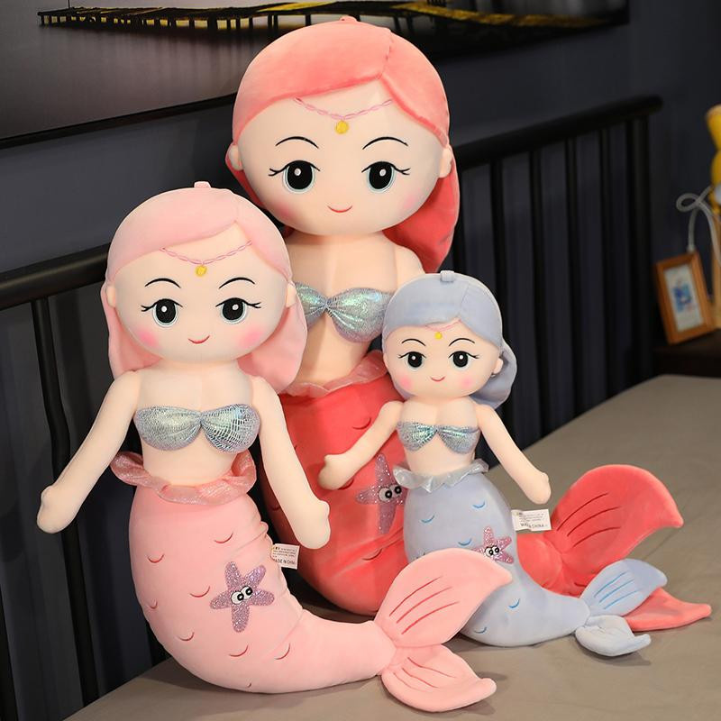Bai Fen Bai Toys Meerjungfrau Plüschpuppe Kissen Bunte Plüschtier - Bild 1