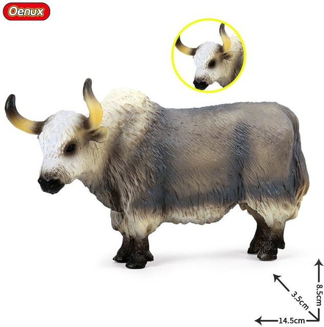 Oenux Simulation Milchkuh Rind Kalb Angus Bulle Ochse Büffel, Actionfiguren, ab 3 Jahren - Bild 1