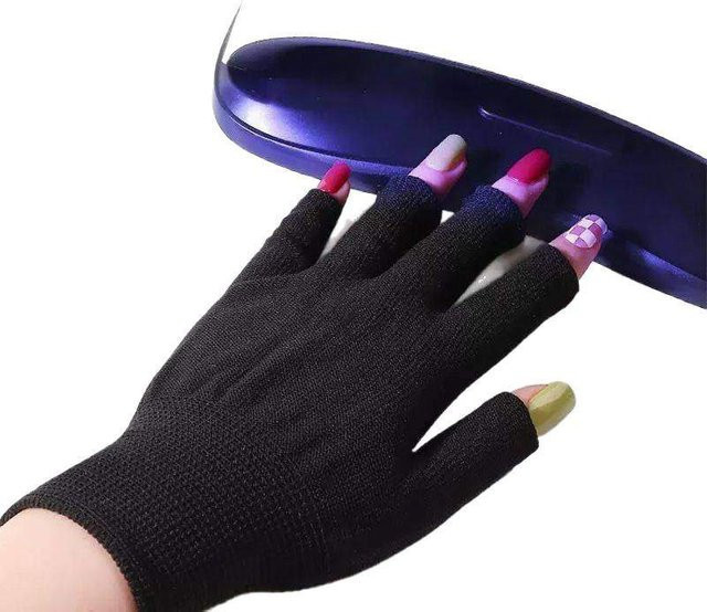 KuZHEN Nagelhandschuhe, fingerlos, Anti-UV, Unisex - Bild 1