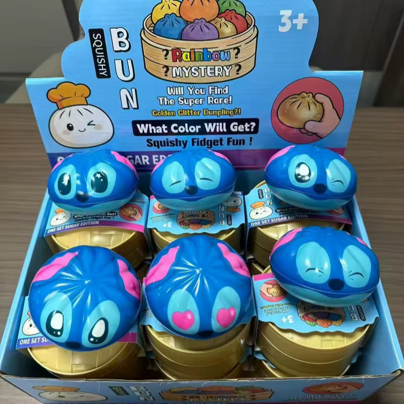 Bandai Stitch Slow-Rebound Cartoon-Squishy-Spielzeug, Suppenknödel-Blindbox - Bild 2