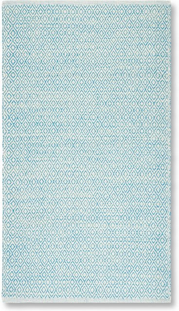 Modern Living Handwebeteppich Carola in Blau mit Rautenmuster, B/T: 80 x 150 cm - Bild 1