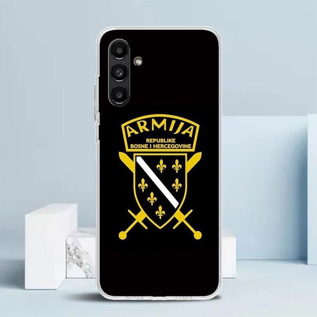 Handyhülle mit Bosnien und Herzegowina Flaggen-Design für Samsung Galaxy A-Serie in Schwarz - Bild 1