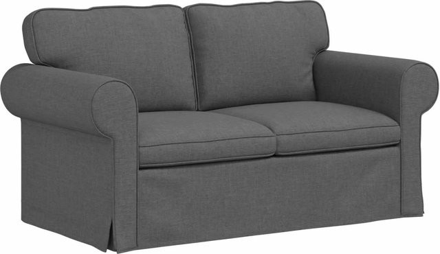 vidaXL Sofa Dunkelgrau mit Stoffbezug und modernem Design B/T/H: 215 x 82 x 80 cm - Bild 1