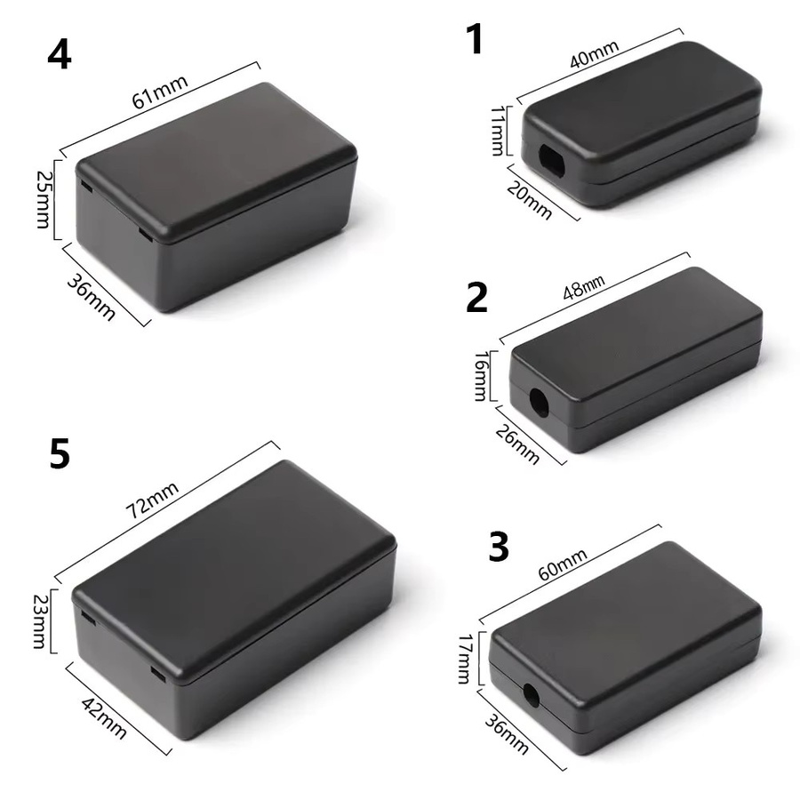 Wasserdichte Projektbox aus ABS-Kunststoff in Schwarz für elektronische Instrumente - Bild 2