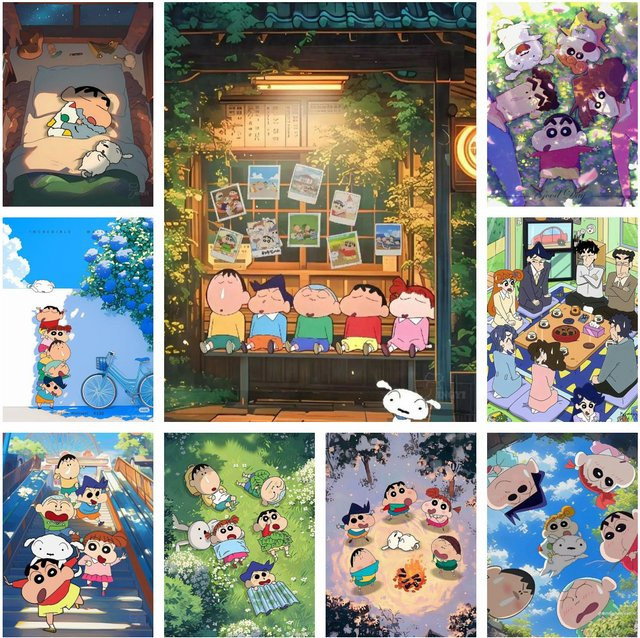 Kayou Shin Hobby Cartoon Leinwandgemälde Wandkunst in Mehrfarbig für Wohnzimmer und Schlafzimmer - Bild 1