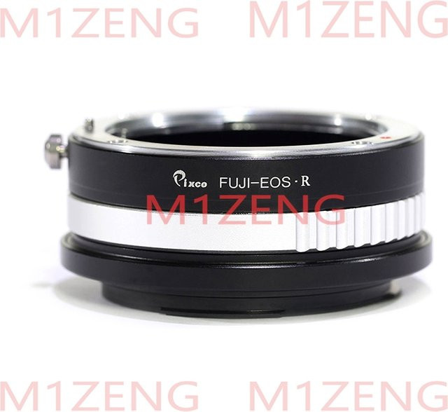 Fuji-EOSR Adapterring für Fujica X Old Fuji AX Objektive auf Canon RF-Anschluss, Schwarz - Bild 1