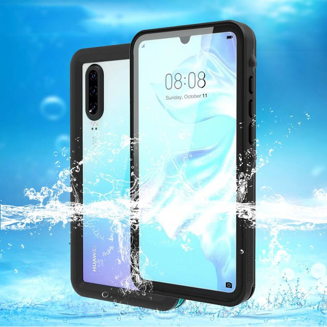 Wasserdichte Schutzhülle für Huawei P30 Pro und P30 in Schwarz für Outdoor-Sport und Schnorcheln - Bild 1