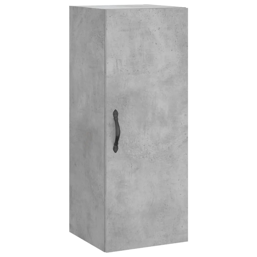vidaXL Wandschrank in Betongrau aus Holzwerkstoff, B/T/H: 34,5 x 34 x 90 cm - Bild 2