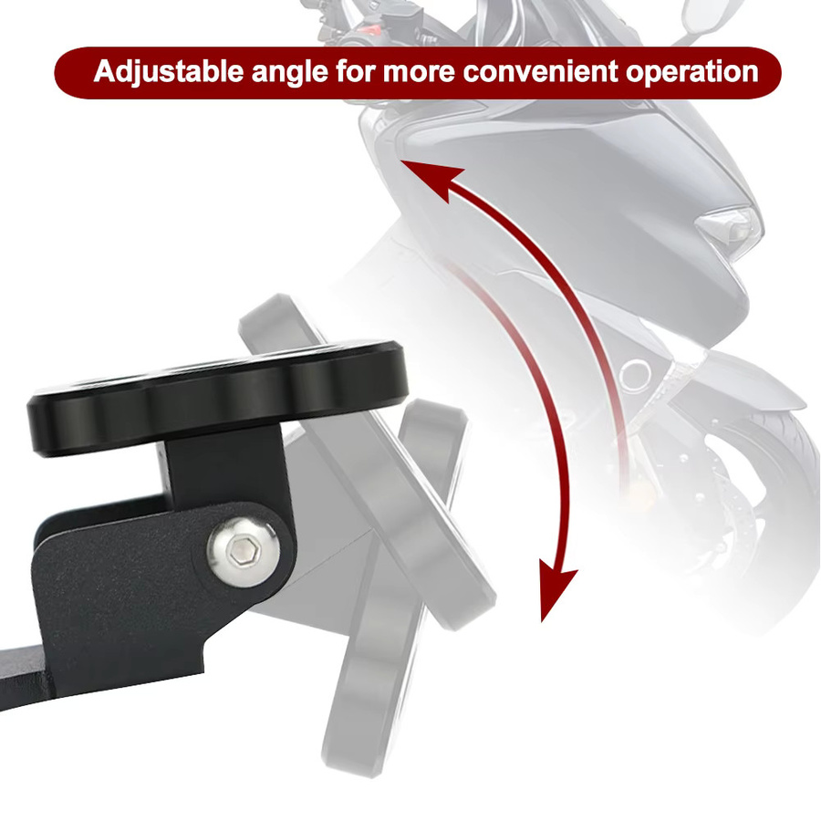 XITOMER Motorrad Navigation Halterung für Yamaha TMAX 530 und TMAX 560 (2020-2021), GPS und Telefonhalterung in Schwarz - Bild 1