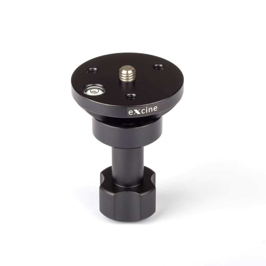 Excine Halbkugelkopf Flache Schüssel Typ Riser Konverter Adapter für Film Kamera Slider Track Dolly Kran Stativ Unterstützung, Schwarz - Bild 3