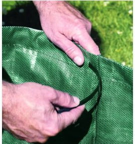 Idealspaten Gartensack mit Verstärkungsring aus hochreißfestem Kunststoff, grün, 272 l - Bild 1