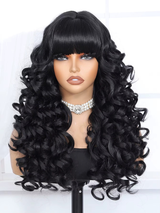 Style Icon Perücke, 28 Zoll, Synthetisch, Wasserwellen, Lace Front - Bild 2