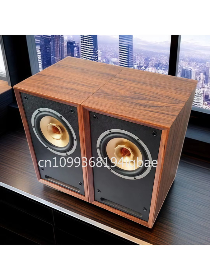 Crystal-6 Hifi-Bücherregallautsprecher in Braun mit 6,5 Zoll Treiber für audiophile Klangqualität - Bild 3