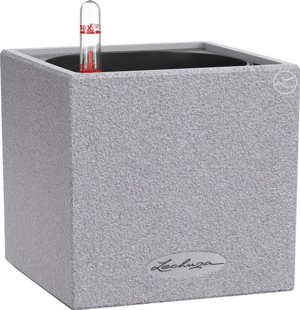 Lechuza Pflanzgefäß Canto Stone Steingrau für den Tisch B/T/H: 14 x 14 x 14 cm - Bild 1