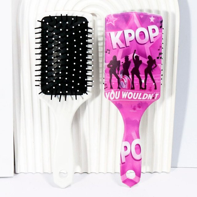 K-HOME Haarbürste mit KPOP Girlgroup-Druckmuster, für Echthaar-Perücken - Bild 1