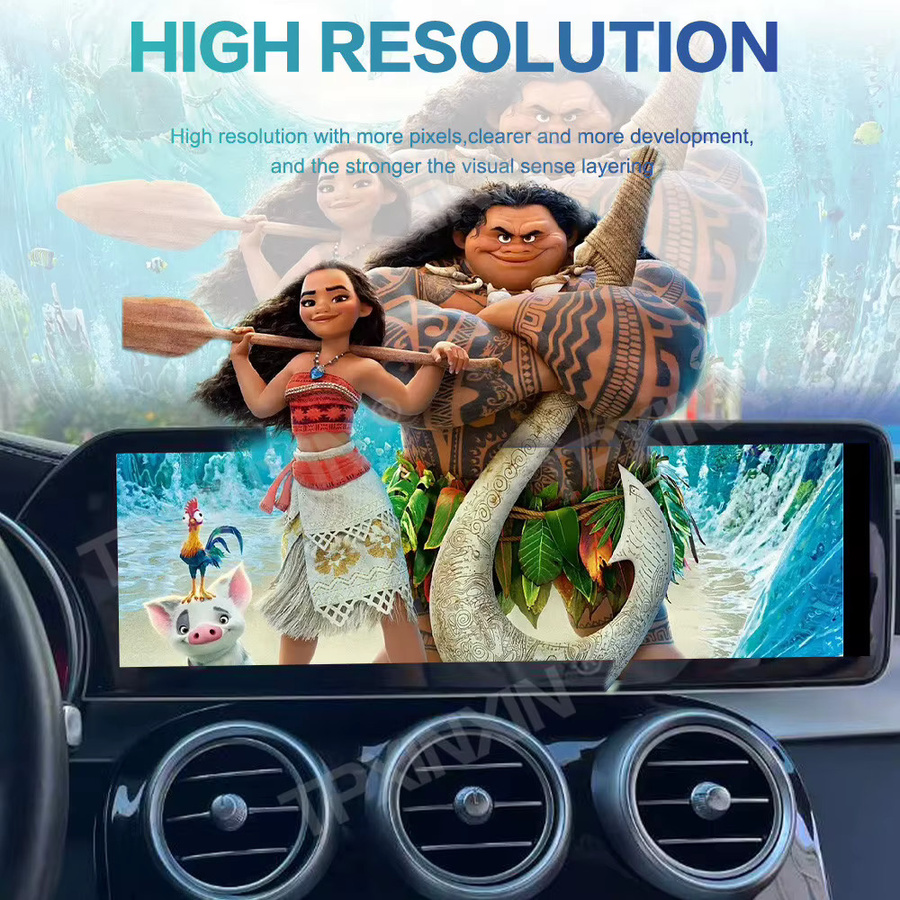 Aotsr Android Multimedia-Player für Mercedes Benz C Klasse und GLC X253 mit 14,9 Zoll 3K QLED Bildschirm, Android Auto, CarPlay und GPS, Schwarz - Bild 4