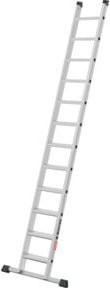 Hailo Aluminium-Anlegeleiter Master A60 in Silber mit 12 Stufen und Höhe: 150 cm - Bild 1