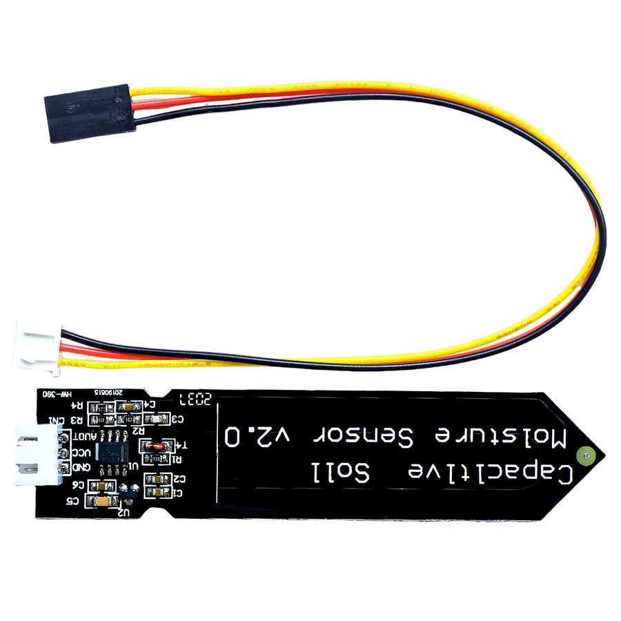 OLNYLO Kapazitiver Bodenfeuchtesensor Modul zur Feuchtigkeitserkennung in Schwarz für Arduino 3,3~5,5V Weitspannungsbereich zur Gartenbewässerung - Bild 3