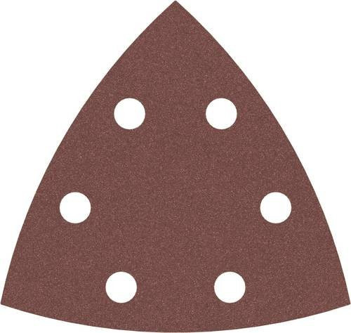 Bosch Delta-Schleifblätter F460 Best for Wood and Paint, Körnung 240, 5er Pack, B: 9,3 cm x L: 9,3 cm, Braun - Bild 1