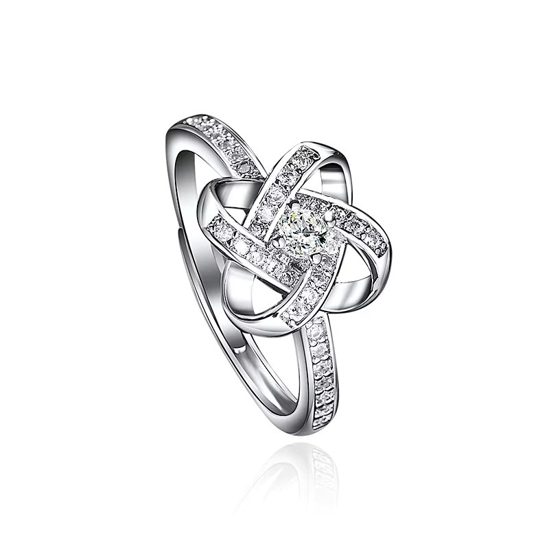 Ring 925 Silber, Moissanit, Damen - Bild 2