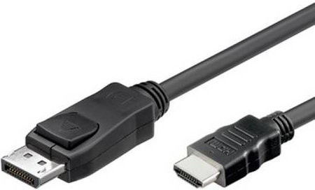 TECHly DisplayPort auf HDMI Anschlusskabel 2,00 m Schwarz ICOC-DSP-H12-020 - Bild 1
