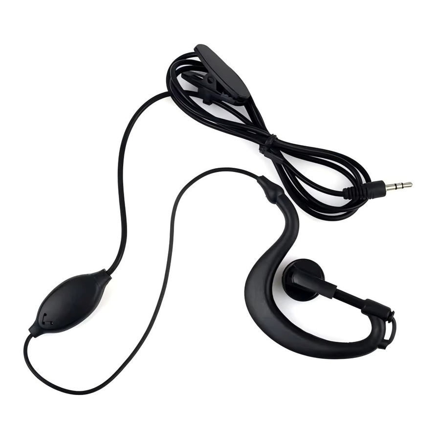 ABBREE 992 Kopfhörer mit PTT Mikrofon Headset in Schwarz für Retevis RT388 RT628 RT31 Zweiwegradio - Bild 2