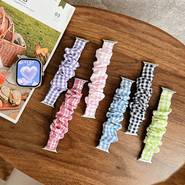 Uhrenarmband Stoff, Gemustert, Bunt, Unisex - Bild 1