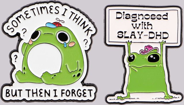 Ramulus Brosche Frosch Emaille, Bunt - Bild 1