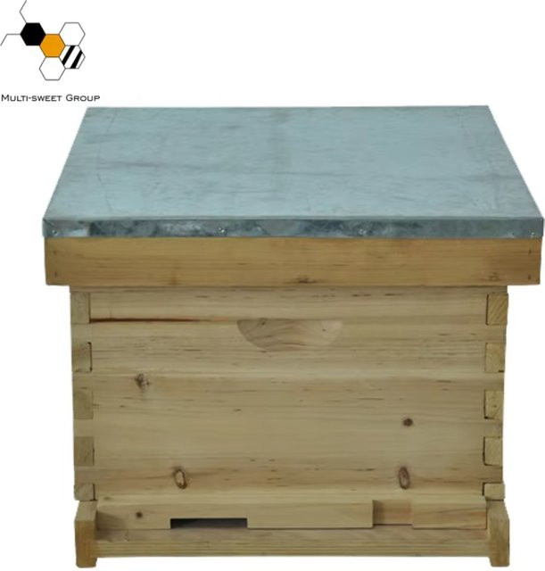 XMSJ Langstroth Bienenstock aus Holz mit 8 und 10 Rahmen in Braun - Bild 1