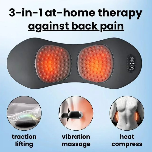 Vilnason 3-in-1 Shiatsu Tiefengewebe Rückenmassagegerät zur Schmerzlinderung für Schulter, Taille und Unterrücken - Bild 1