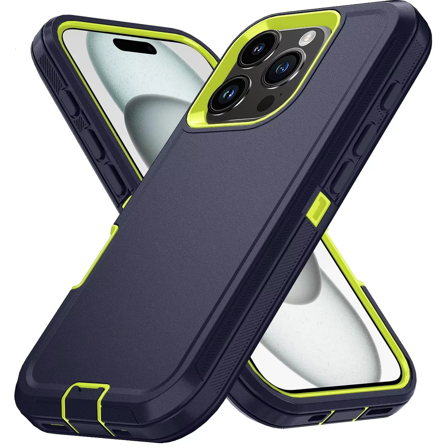 Otter Armor Box stoßfeste Defender Handyhülle mit Clip für iPhone 17 16 15 14 13 12 11 Pro Max XS 7 8 16E in Blau und Lila - Bild 5