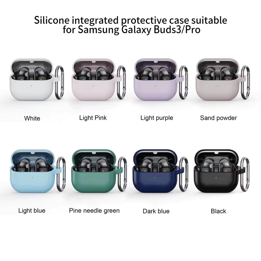 Bolomboy Silikon Schutzhülle für Samsung Galaxy Buds 3 und Buds 3 Pro in Lila - Bild 3