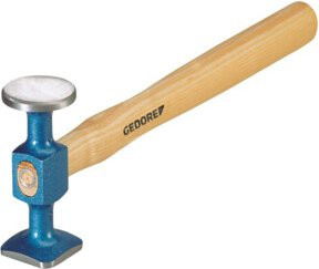 Gedore 272 Schlichthammer geschliffen aus Stahl mit Holzgriff in Blau und Multicolour B/D: 32 x 25 mm - Bild 1