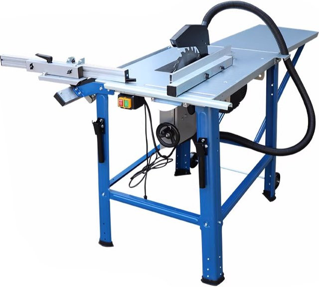 GZRUOMU Schiebetischkreissäge All-in-One-Maschine mit 2,2 kW und Verlängerungshalterung, Blau - Bild 1