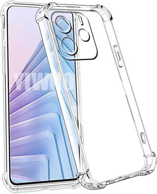 Xiaomi Transparente Airbag-Handyhülle für Redmi Note 14 Pro Plus, 13, 12, 11 Pro+ 4G 5G Stoßfeste TPU-Softcover - Bild 1