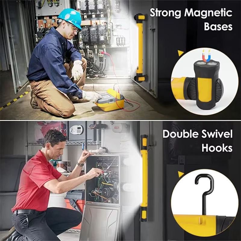 FANZHI Magnetische Arbeitsleuchte in Gelb mit 5200mAh Akku als wiederaufladbare LED Arbeitslampe für professionelle Autoreparatur und Außenbeleuchtung - Bild 4
