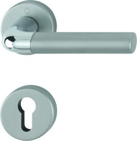 HOPPE Aluminium Türbeschlag in Silber 1505/42KV/42KVS Bremen PZ F49/9-2 - Bild 1