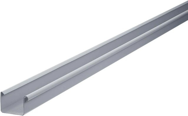 Inefa Kastenrinne aus PVC für die Dachentwässerung, Farbe: Grau, NW 115, Länge: 200 cm - Bild 1